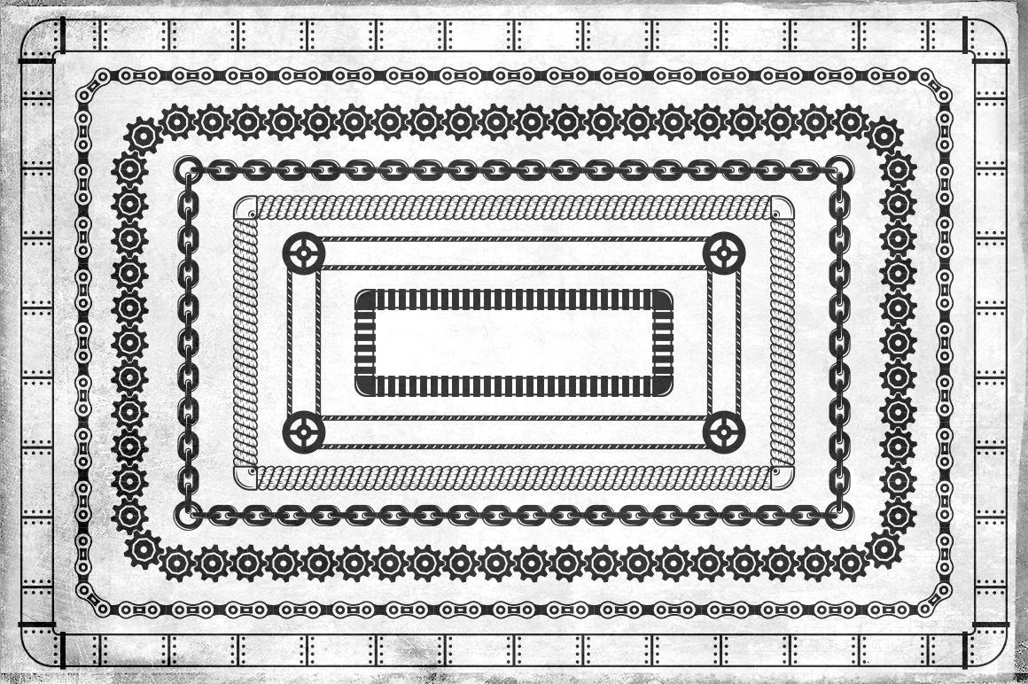 Download Иллюстрация "Industrial Vector Brushes - Illustration" / Industrial Vector Brushes - Illustration - Иллюстрация на тему графика emblem badge label illustration banner professional poster stamp ribbon symbol