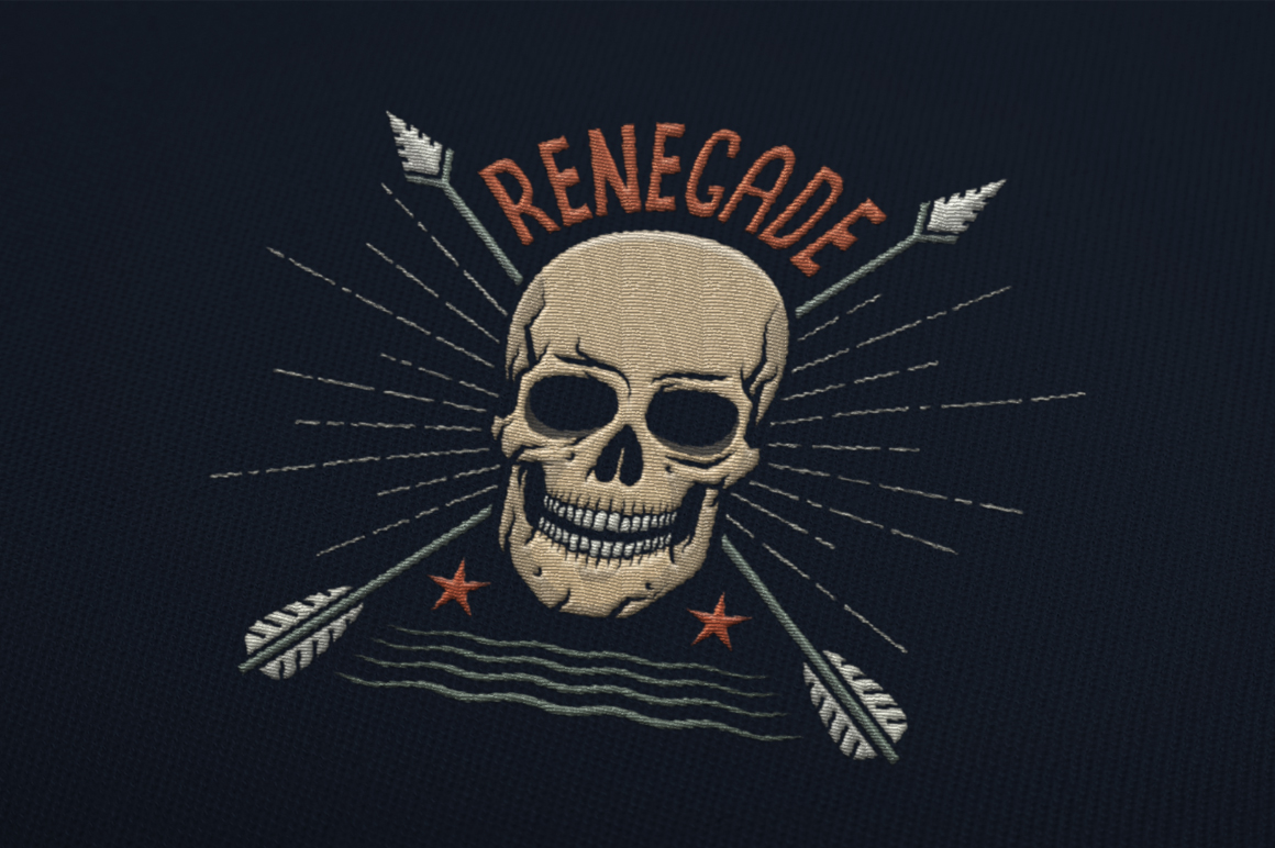 Download Иллюстрация "Skull Logo Set on Dark - Illustration" / Skull Logo Set on Dark - Illustration - Иллюстрация на тему графика emblem badge label illustration banner professional poster stamp ribbon symbol