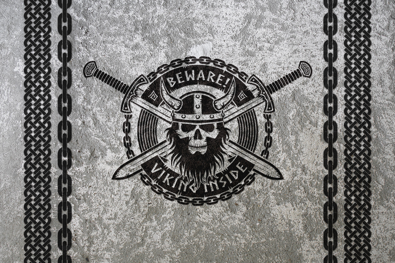 Download Иллюстрация "Vikings Bundle - Illustration" / Vikings Bundle - Illustration - Иллюстрация на тему графика emblem badge label illustration banner professional poster stamp ribbon symbol