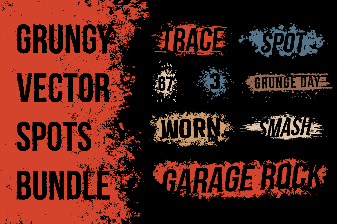 Download Иллюстрация "Grunge Spot Bundle - Illustration" / Grunge Spot Bundle - Illustration - Иллюстрация на тему графика emblem badge label illustration banner professional poster stamp ribbon symbol