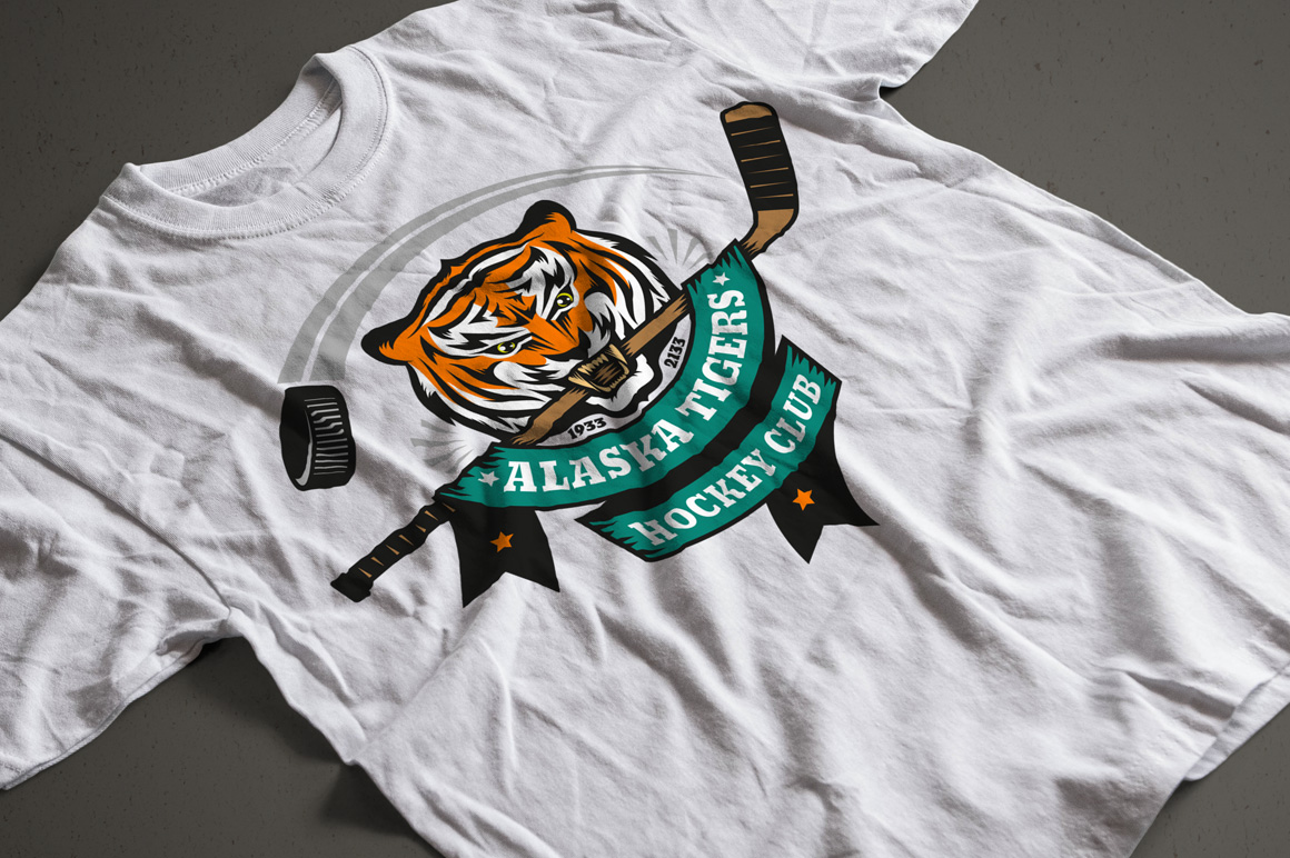 Download Иллюстрация "Tiger Mascot - Illustration" / Tiger Mascot - Illustration - Иллюстрация на тему графика emblem badge label illustration banner professional poster stamp ribbon symbol