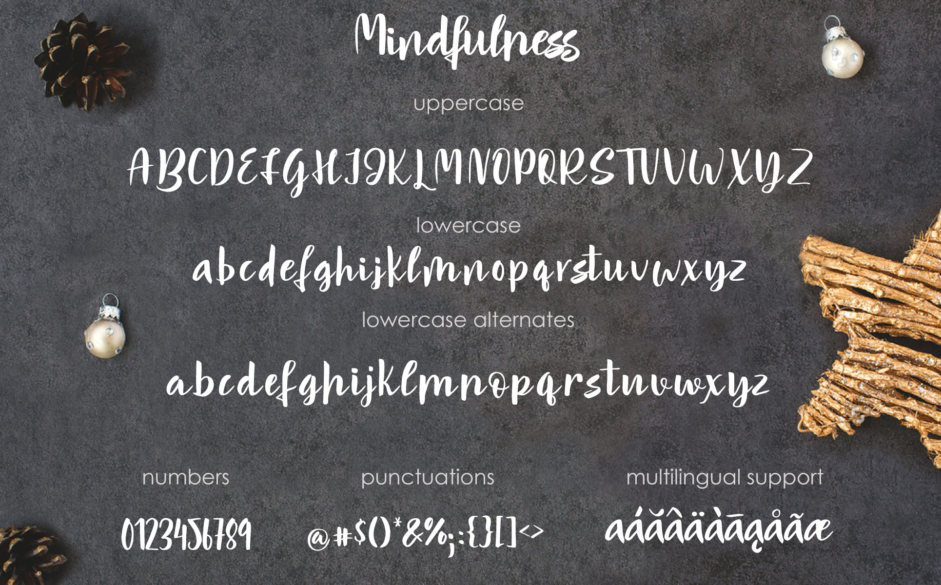Download Шрифт "Mindfulness - Handwritten Creative Font" / Mindfulness - Handwritten Creative Font - Шрифт на тему графика font signature elegant ligature swash handwriting calligraphy handwritten wedding handmade romantic script lovely feminine branding brush type pen casual natural