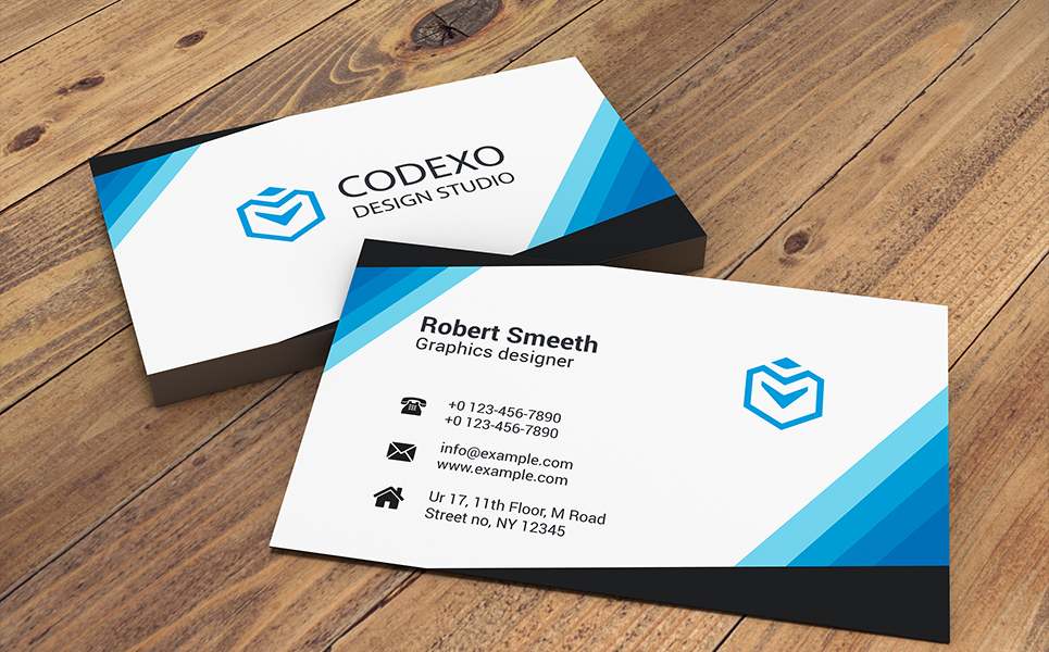 Download Фирменный стиль "Four Color Business Card - Corporate Identity Template" / Four Color Business Card - Corporate Identity Template - Фирменный стиль на тему графика business card businesscard template corporate editable creative minimal blue red green orange identity best simple new realstate clean