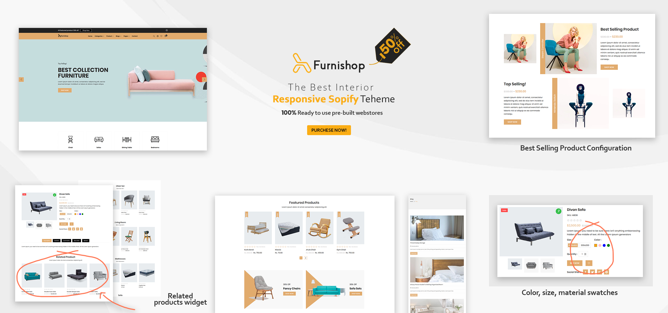 тема интерьера shopify