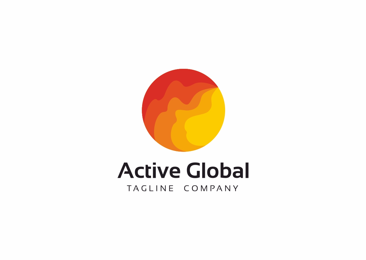 Download Шаблон логотипа "Active Global Logo Template" / Active Global Logo Template - Шаблон логотипа на тему графика advisory blue business capital circle communication community connection data economy energy entertainment financial global green group international logo management mobile