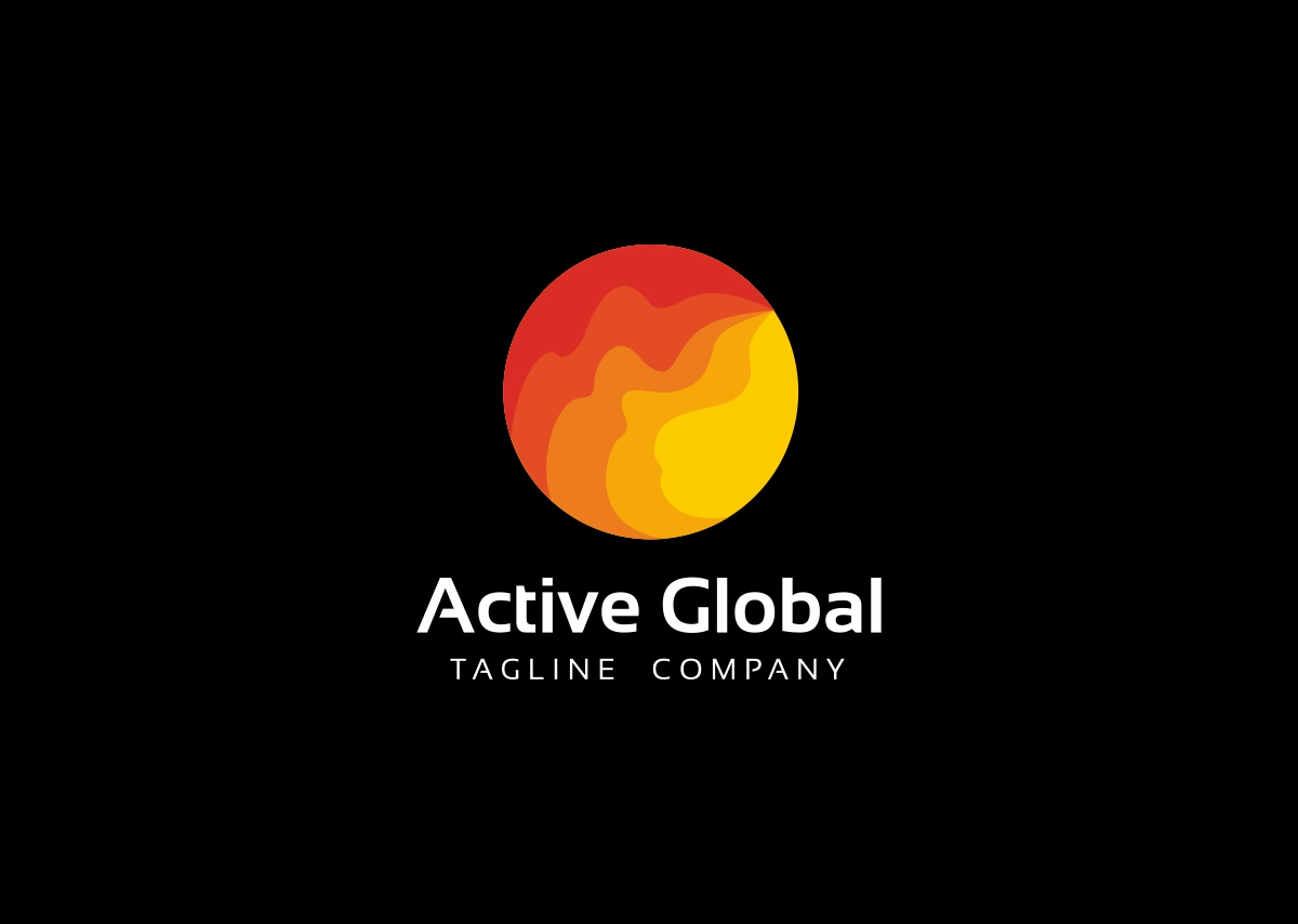 Download Шаблон логотипа "Active Global Logo Template" / Active Global Logo Template - Шаблон логотипа на тему графика advisory blue business capital circle communication community connection data economy energy entertainment financial global green group international logo management mobile