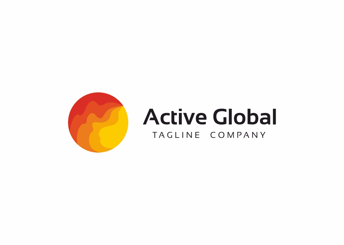 Download Шаблон логотипа "Active Global Logo Template" / Active Global Logo Template - Шаблон логотипа на тему графика advisory blue business capital circle communication community connection data economy energy entertainment financial global green group international logo management mobile