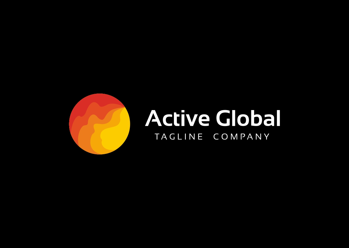 Download Шаблон логотипа "Active Global Logo Template" / Active Global Logo Template - Шаблон логотипа на тему графика advisory blue business capital circle communication community connection data economy energy entertainment financial global green group international logo management mobile