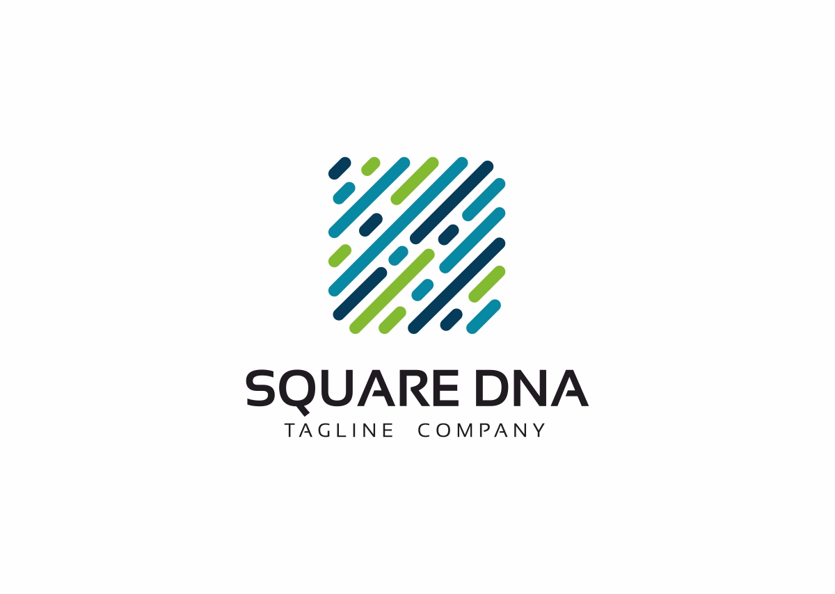 Download Шаблон логотипа "Square DNA Logo Template" / Square DNA Logo Template - Шаблон логотипа на тему графика cmyk colorful dna elegant human lab life logo medical modern science vector adn agency alliance cercle future game group letter