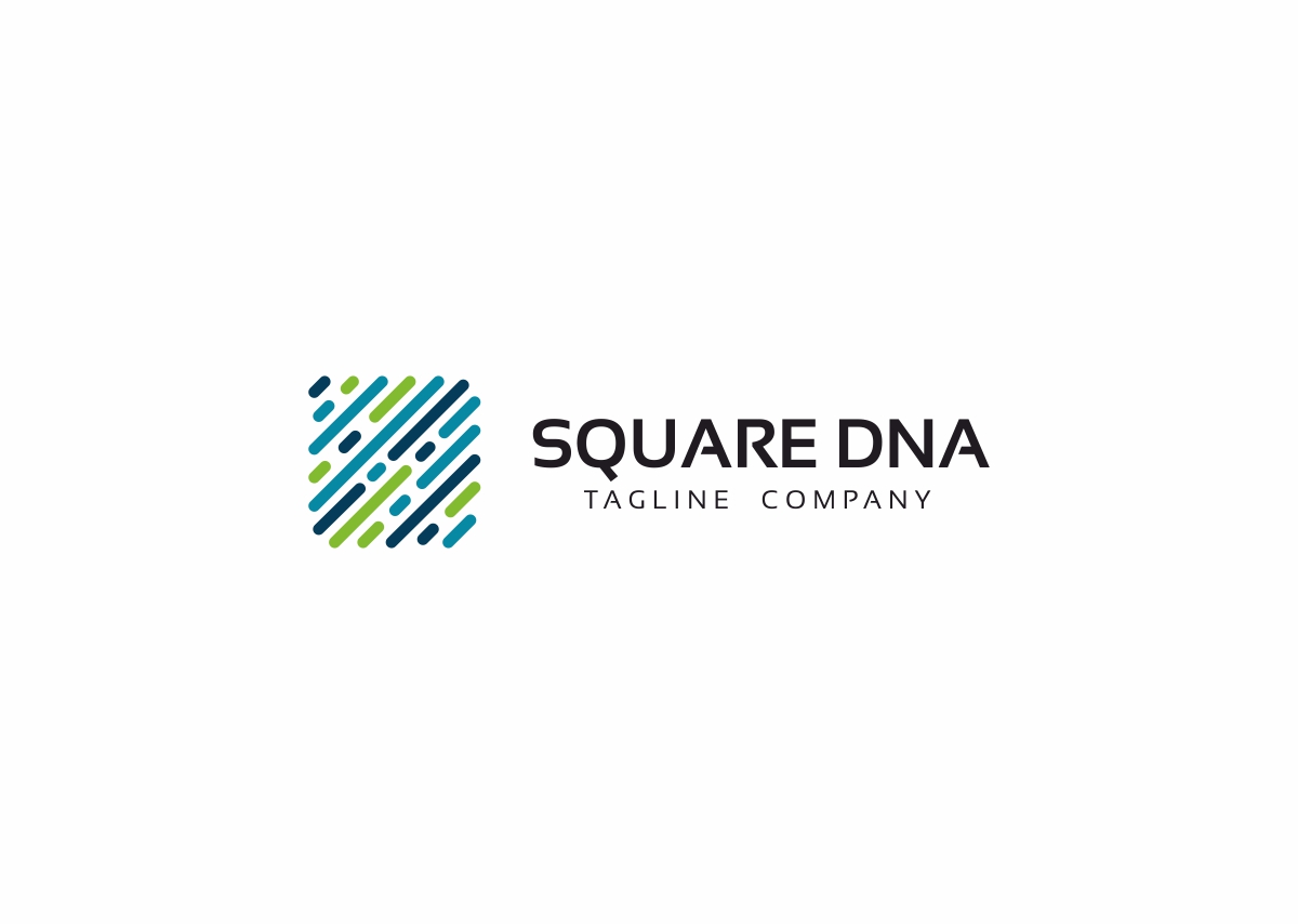 Download Шаблон логотипа "Square DNA Logo Template" / Square DNA Logo Template - Шаблон логотипа на тему графика cmyk colorful dna elegant human lab life logo medical modern science vector adn agency alliance cercle future game group letter