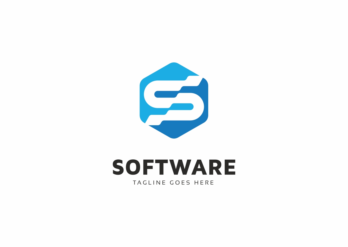 Download Шаблон логотипа "Software S Letter Logo Logo Template" / Software S Letter Logo Logo Template - Шаблон логотипа на тему графика alphabet app brand creative design graphic hexa hexagon icon initial internet letter s logo media modern monogram pro s secure