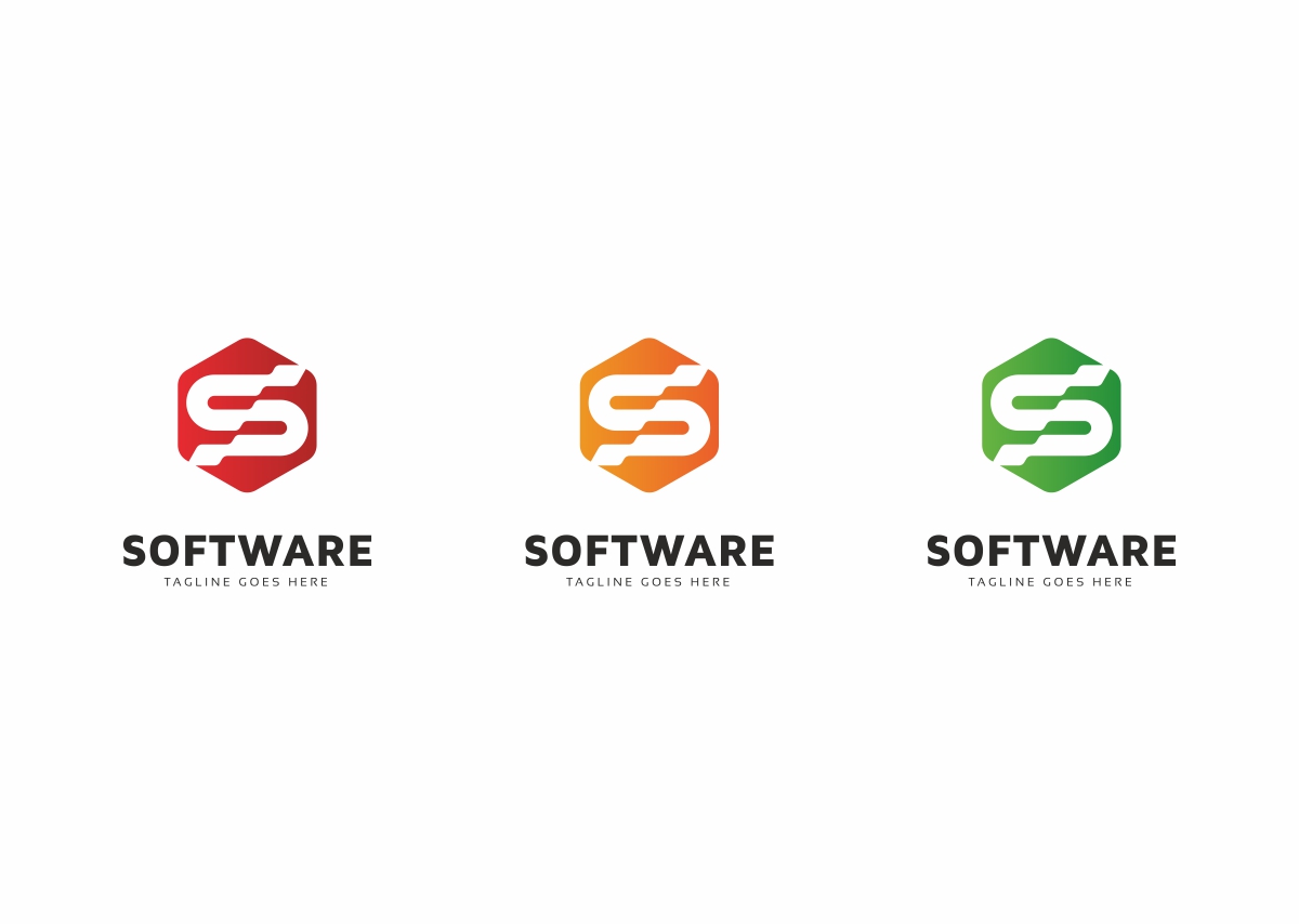 Download Шаблон логотипа "Software S Letter Logo Logo Template" / Software S Letter Logo Logo Template - Шаблон логотипа на тему графика alphabet app brand creative design graphic hexa hexagon icon initial internet letter s logo media modern monogram pro s secure