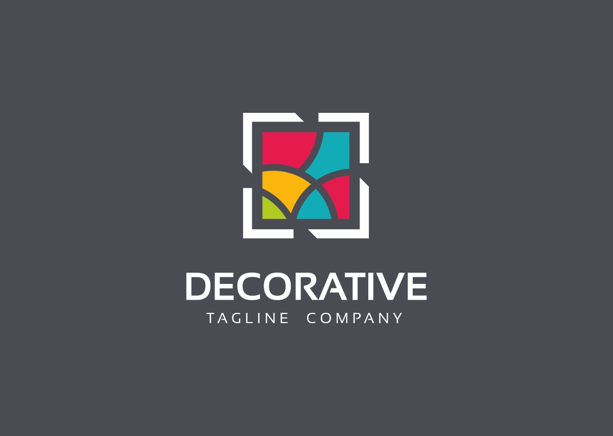 Download Шаблон логотипа "Decorative Logo Template" / Decorative Logo Template - Шаблон логотипа на тему графика branding business carpet company decorate decorative floor furnishing furniture glass home product house household layer living mosaic painting pixel roof