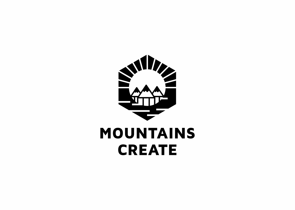 Download Шаблон логотипа "Mountains Create Logo Template" / Mountains Create Logo Template - Шаблон логотипа на тему графика 3d abstract accounting agency app application architecture business colorful construction corporate creative design geometric identity letter logo m marketing software