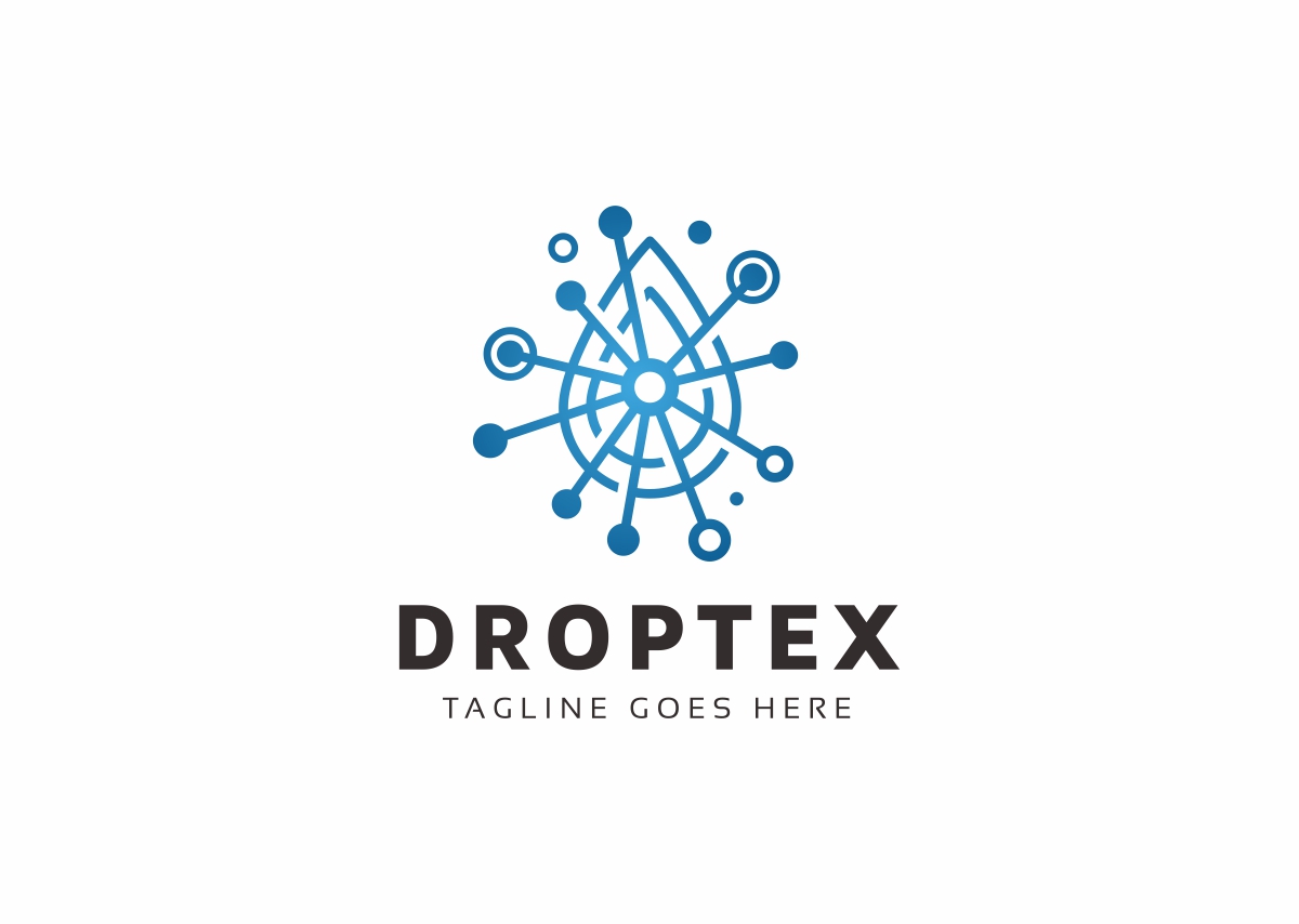 Download Шаблон логотипа "Droptex Drop Tech Logo Template" / Droptex Drop Tech Logo Template - Шаблон логотипа на тему графика aqua aquatic blue cold deep drink drop eco fluid fresh green liquid liquor nature ocean plumbing rain raindrop river sea