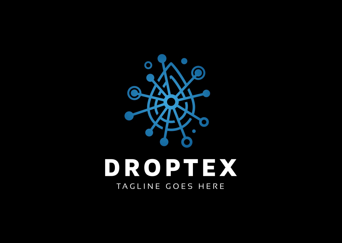 Download Шаблон логотипа "Droptex Drop Tech Logo Template" / Droptex Drop Tech Logo Template - Шаблон логотипа на тему графика aqua aquatic blue cold deep drink drop eco fluid fresh green liquid liquor nature ocean plumbing rain raindrop river sea