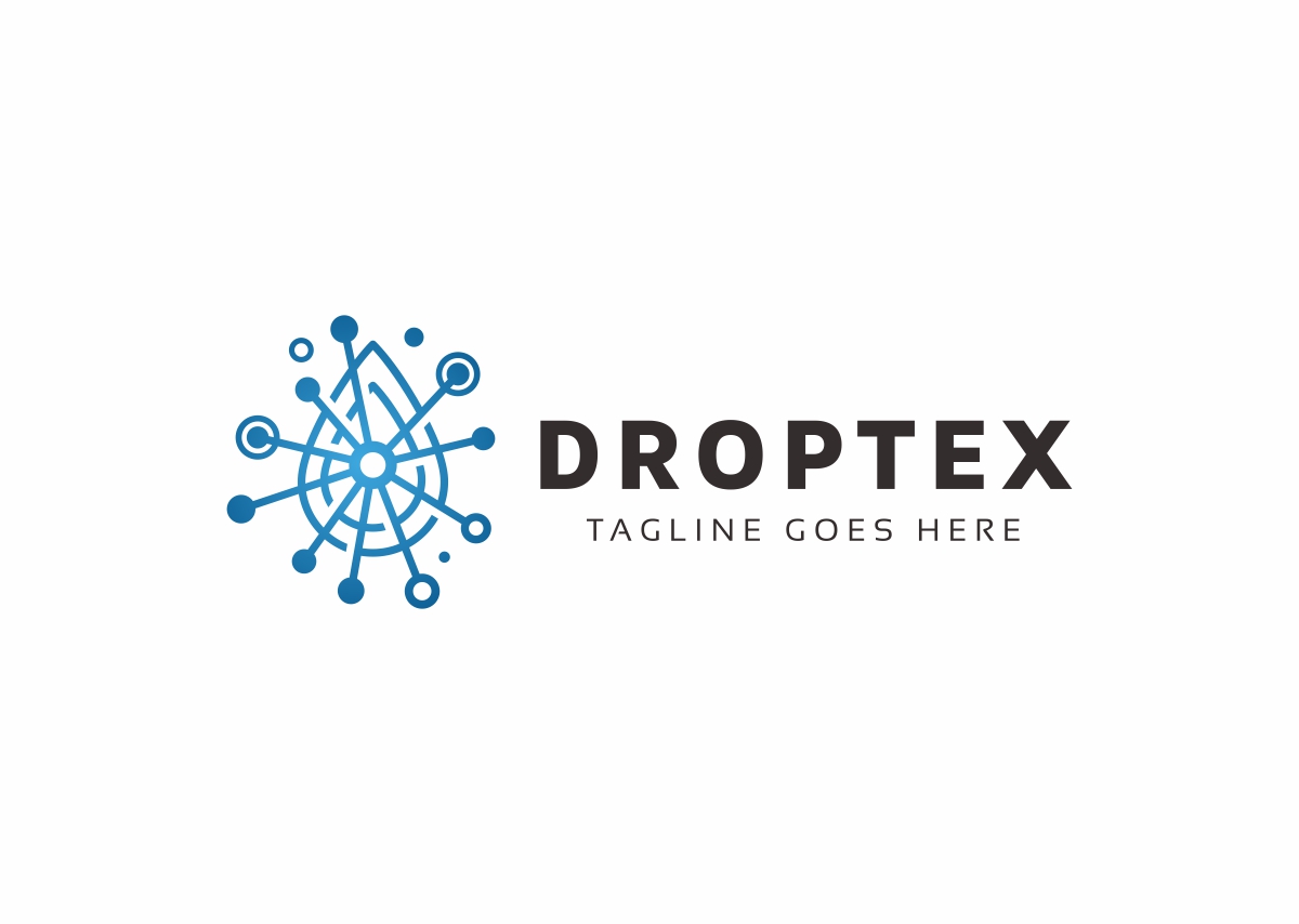 Download Шаблон логотипа "Droptex Drop Tech Logo Template" / Droptex Drop Tech Logo Template - Шаблон логотипа на тему графика aqua aquatic blue cold deep drink drop eco fluid fresh green liquid liquor nature ocean plumbing rain raindrop river sea