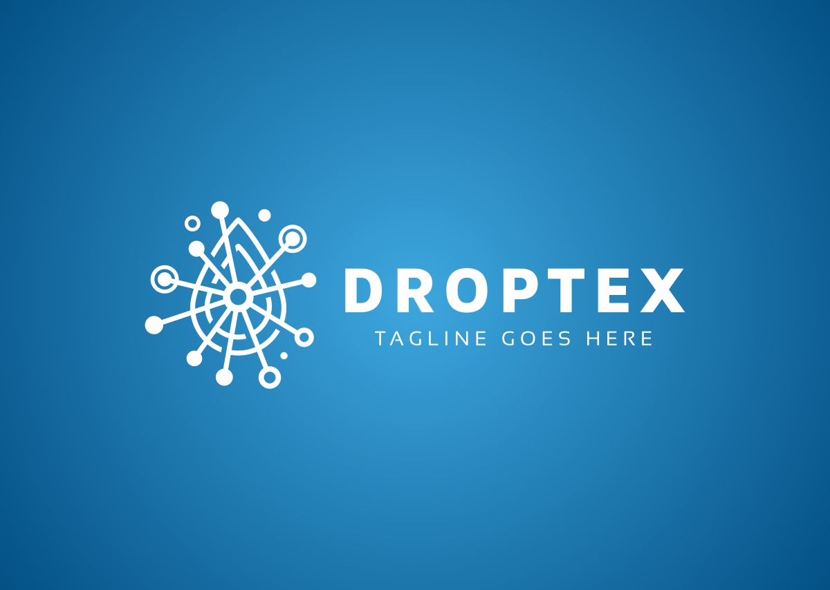 Download Шаблон логотипа "Droptex Drop Tech Logo Template" / Droptex Drop Tech Logo Template - Шаблон логотипа на тему графика aqua aquatic blue cold deep drink drop eco fluid fresh green liquid liquor nature ocean plumbing rain raindrop river sea