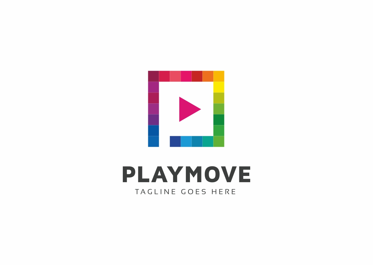 Download Шаблон логотипа "Play Move P Letter Logo Template" / Play Move P Letter Logo Template - Шаблон логотипа на тему графика agency app broadcasting communication creative digital entertainment game gamer interactive internet logo media multimedia music online play button player radio