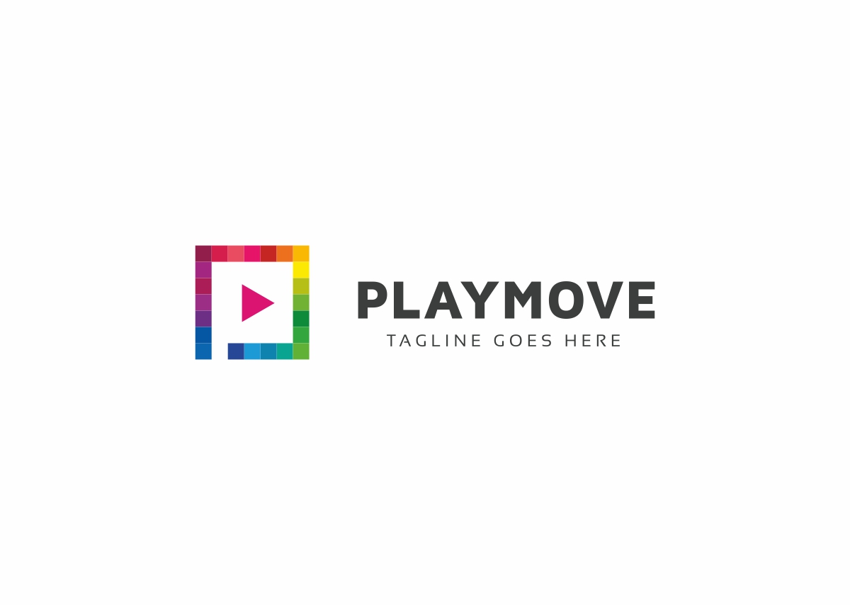 Download Шаблон логотипа "Play Move P Letter Logo Template" / Play Move P Letter Logo Template - Шаблон логотипа на тему графика agency app broadcasting communication creative digital entertainment game gamer interactive internet logo media multimedia music online play button player radio