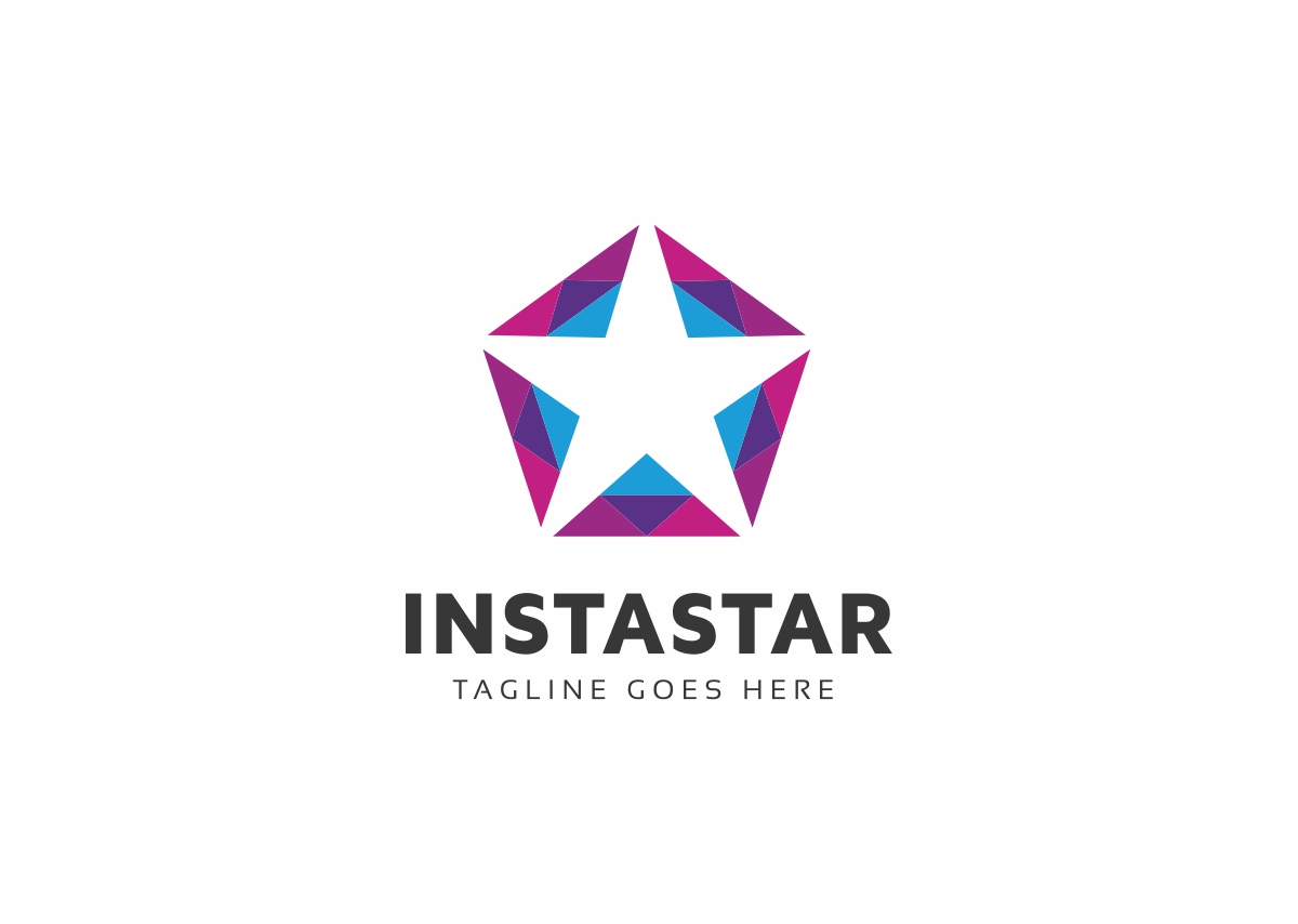 Download Шаблон логотипа "Insta Star Color Logo Template" / Insta Star Color Logo Template - Шаблон логотипа на тему графика alternative logo design architects studio building corporate agency eeuu company energy brand entertainment eua creative flag gaming insurance liberty identity