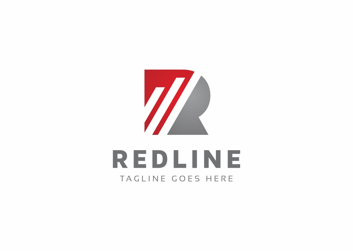 Download Шаблон логотипа "Redline R Letter Logo Template" / Redline R Letter Logo Template - Шаблон логотипа на тему графика advertising app architecture communications construction delivery fitness global health internet legal letter r letters manufacturing marketing media music photography r