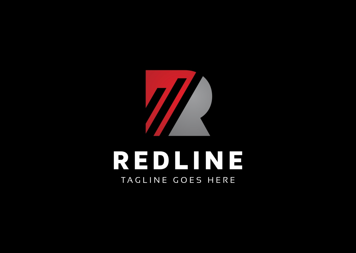 Download Шаблон логотипа "Redline R Letter Logo Template" / Redline R Letter Logo Template - Шаблон логотипа на тему графика advertising app architecture communications construction delivery fitness global health internet legal letter r letters manufacturing marketing media music photography r