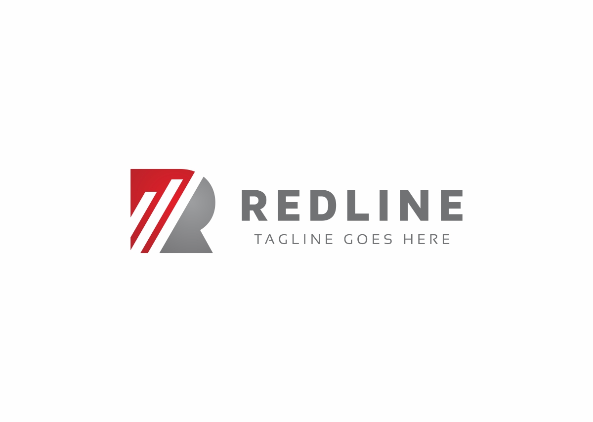 Download Шаблон логотипа "Redline R Letter Logo Template" / Redline R Letter Logo Template - Шаблон логотипа на тему графика advertising app architecture communications construction delivery fitness global health internet legal letter r letters manufacturing marketing media music photography r