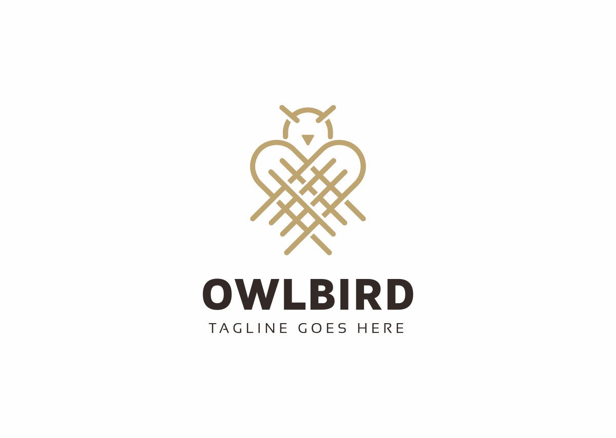 Download Шаблон логотипа "Owl Bird Logo Template" / Owl Bird Logo Template - Шаблон логотипа на тему графика abstract animal blog company cool corporate creative elegant entertainment media memorable owl simple start up studio technology web website app