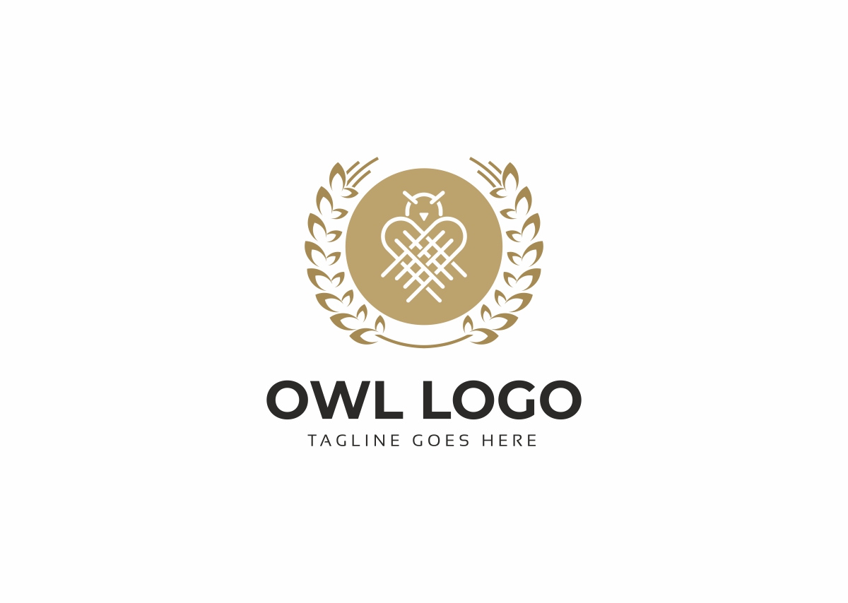 Download Шаблон логотипа "Owl - Logo Template" / Owl - Logo Template - Шаблон логотипа на тему графика animal bird logo book brand college diploma edu education elementary geek geeky glasses grade identity instruction instructor learn nerd owl