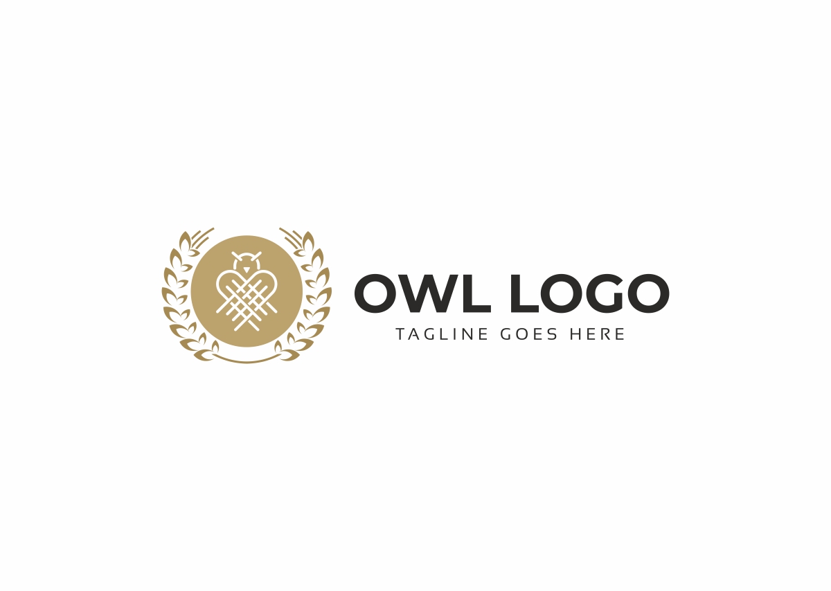Download Шаблон логотипа "Owl - Logo Template" / Owl - Logo Template - Шаблон логотипа на тему графика animal bird logo book brand college diploma edu education elementary geek geeky glasses grade identity instruction instructor learn nerd owl