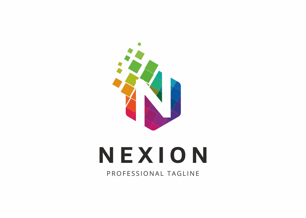 Download Шаблон логотипа "Nexion N Letter Logo Template" / Nexion N Letter Logo Template - Шаблон логотипа на тему графика 3d agency app bold business circle colorful concept corporate creative global glossy gradient industry letter n marketing media modern multimedia
