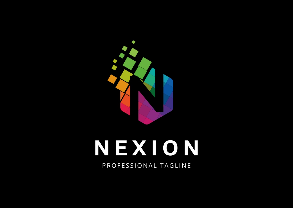 Download Шаблон логотипа "Nexion N Letter Logo Template" / Nexion N Letter Logo Template - Шаблон логотипа на тему графика 3d agency app bold business circle colorful concept corporate creative global glossy gradient industry letter n marketing media modern multimedia