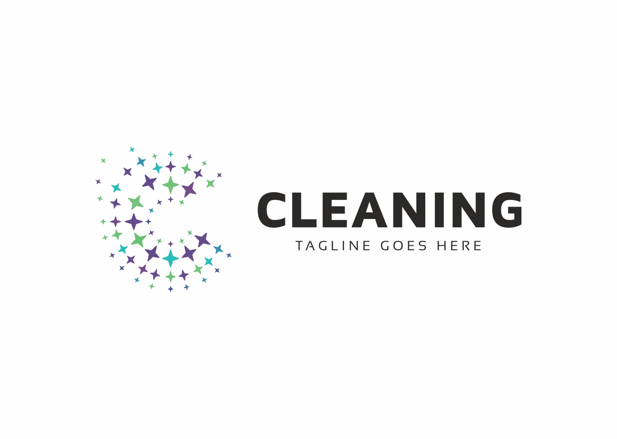 Download Шаблон логотипа "Cleaning C Letter Logo Template" / Cleaning C Letter Logo Template - Шаблон логотипа на тему графика blue c letter clean cleaning drop water profesional simple versatile droplet eco logo environment flora fresh green home house leaf