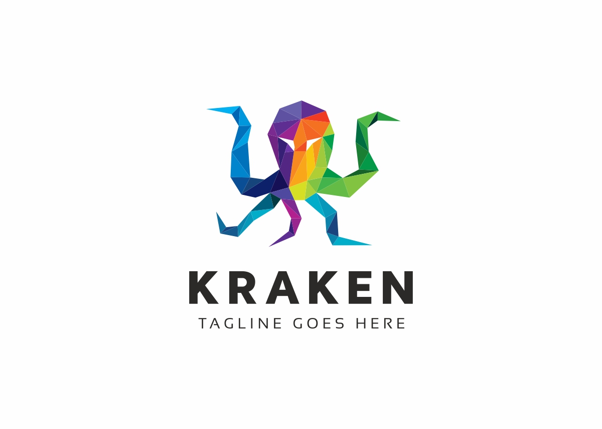 Download Шаблон логотипа "Kraken Octopus Polygon Colorful Logo Template" / Kraken Octopus Polygon Colorful Logo Template - Шаблон логотипа на тему графика anchor angry bar brand business club company crest kraken ocean octopus restaurant sea seafood sport squid team tentacle water animal