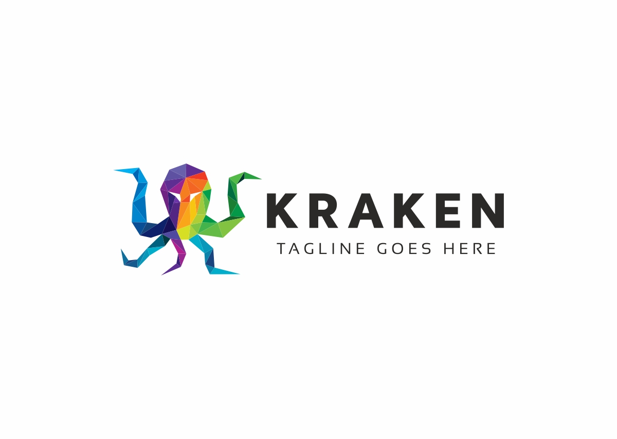 Download Шаблон логотипа "Kraken Octopus Polygon Colorful Logo Template" / Kraken Octopus Polygon Colorful Logo Template - Шаблон логотипа на тему графика anchor angry bar brand business club company crest kraken ocean octopus restaurant sea seafood sport squid team tentacle water animal