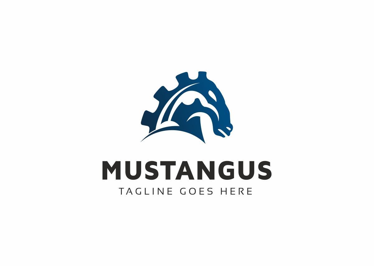 Download Шаблон логотипа "Mustang Logo Template" / Mustang Logo Template - Шаблон логотипа на тему графика animal animals art artwork bronco broncos colt colts head high school horse horses illustration illustrations image images mascot mascots mustang