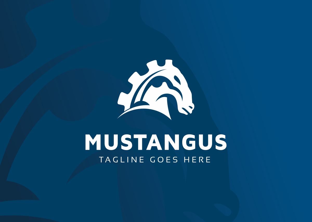 Download Шаблон логотипа "Mustang Logo Template" / Mustang Logo Template - Шаблон логотипа на тему графика animal animals art artwork bronco broncos colt colts head high school horse horses illustration illustrations image images mascot mascots mustang