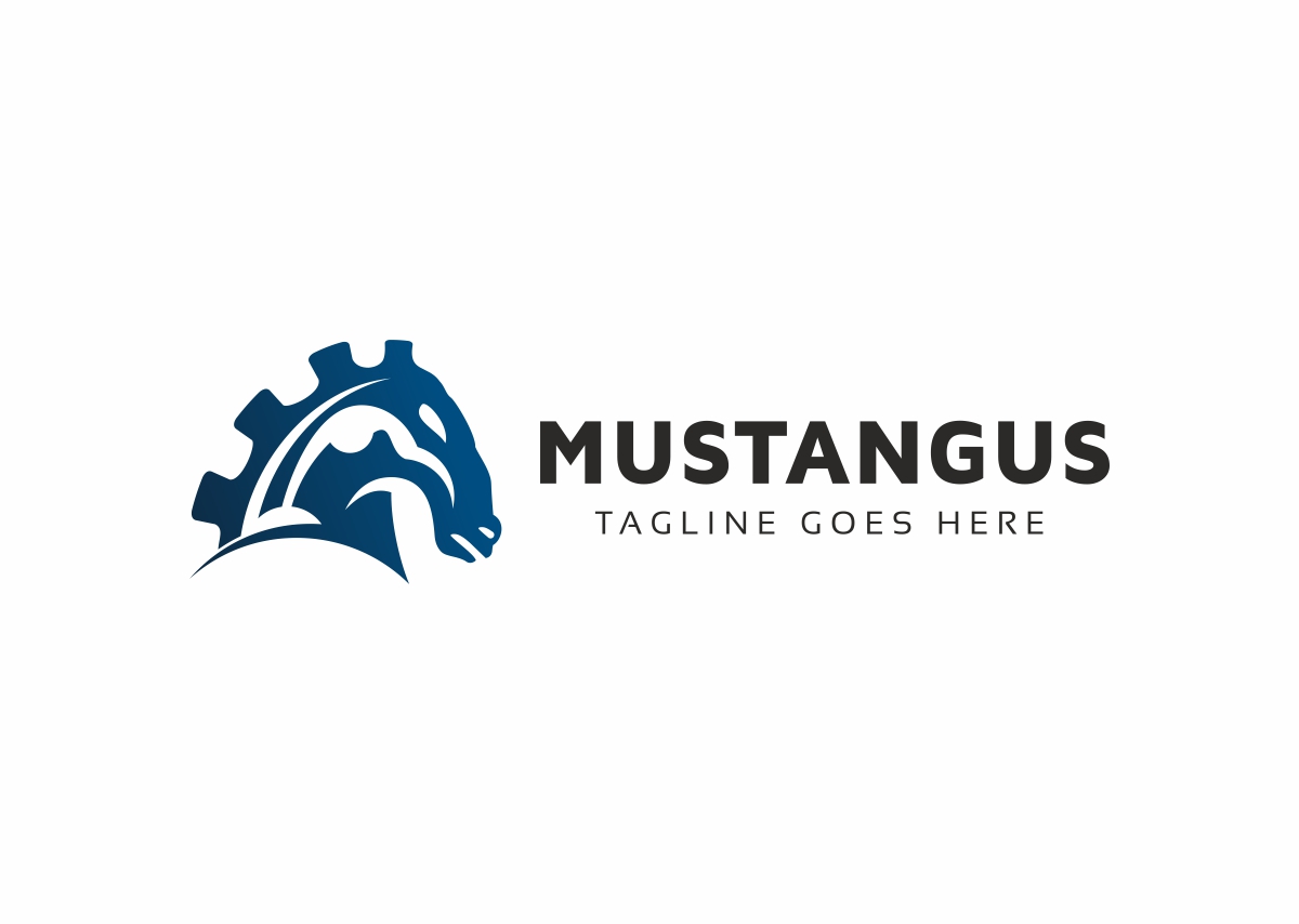 Download Шаблон логотипа "Mustang Logo Template" / Mustang Logo Template - Шаблон логотипа на тему графика animal animals art artwork bronco broncos colt colts head high school horse horses illustration illustrations image images mascot mascots mustang