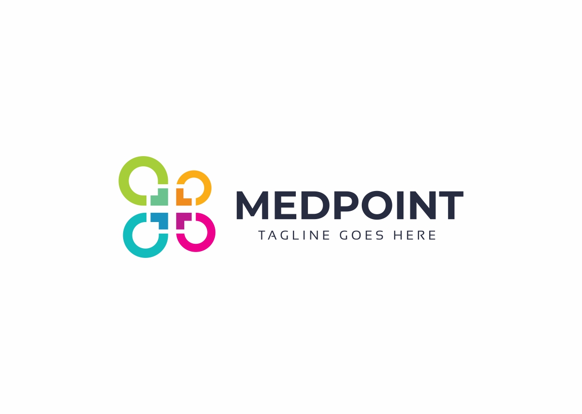 Download Шаблон логотипа "Medical Point Logo Template" / Medical Point Logo Template - Шаблон логотипа на тему графика branding care clinic creative cross diagnostic center doctor drugs health point health talk healthy place hospital medical apps store medicare
