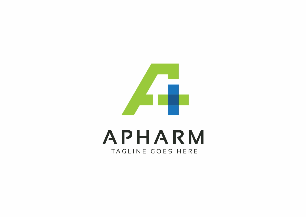 Download Шаблон логотипа "A Pharm - A Letter Plus Logo Template" / A Pharm - A Letter Plus Logo Template - Шаблон логотипа на тему графика addition agency brand business consultant consulting corporate entertainment identity investment letter marketing media logo plus symbol pole positive a