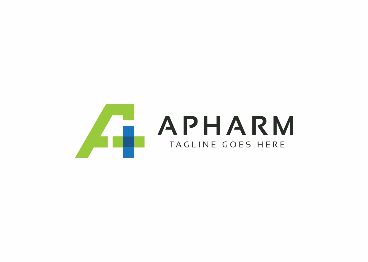 Download Шаблон логотипа "A Pharm - A Letter Plus Logo Template" / A Pharm - A Letter Plus Logo Template - Шаблон логотипа на тему графика addition agency brand business consultant consulting corporate entertainment identity investment letter marketing media logo plus symbol pole positive a