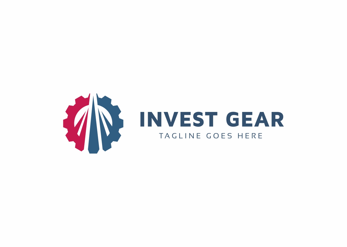 Download Шаблон логотипа "Invest Gear Logo Template" / Invest Gear Logo Template - Шаблон логотипа на тему графика account app banking broker chart consulting develop device digital direction financial gear global graph growing growth income increase invest investment