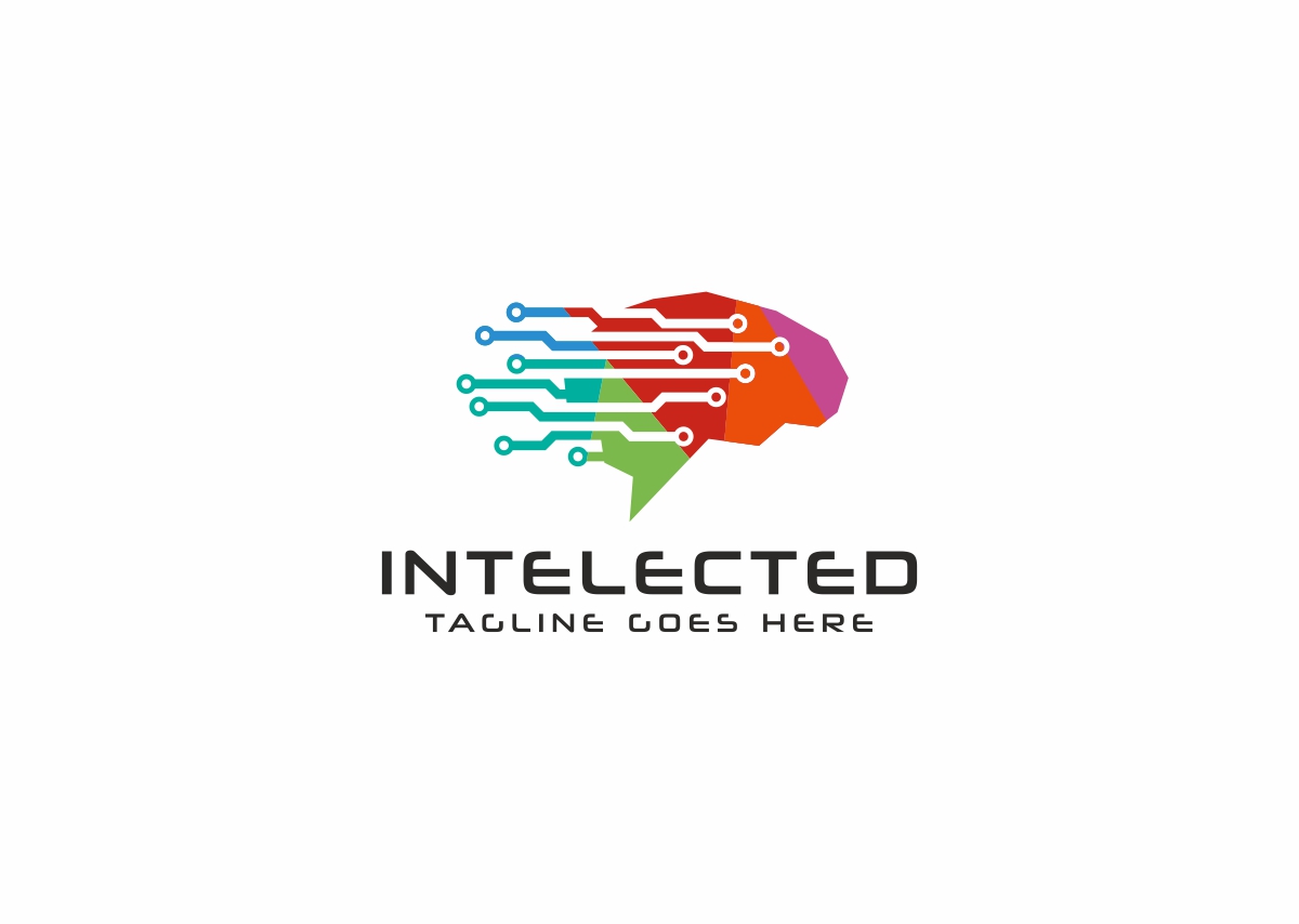 Download Шаблон логотипа "Intelected Brain Digital Logo Template" / Intelected Brain Digital Logo Template - Шаблон логотипа на тему графика colorful creative tree creativity data developer digital brain identity elegant entertainment firm geek group idea ideal intelligence internet media mobile