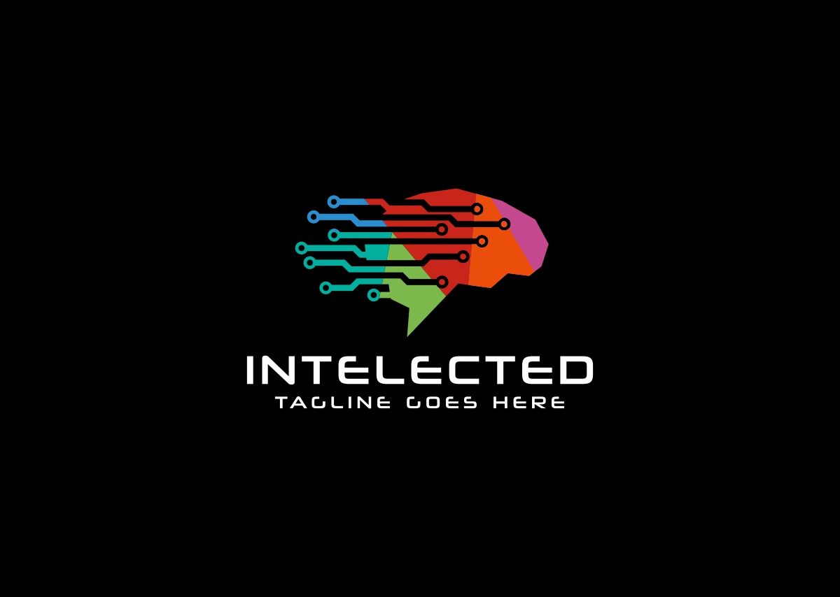 Download Шаблон логотипа "Intelected Brain Digital Logo Template" / Intelected Brain Digital Logo Template - Шаблон логотипа на тему графика colorful creative tree creativity data developer digital brain identity elegant entertainment firm geek group idea ideal intelligence internet media mobile