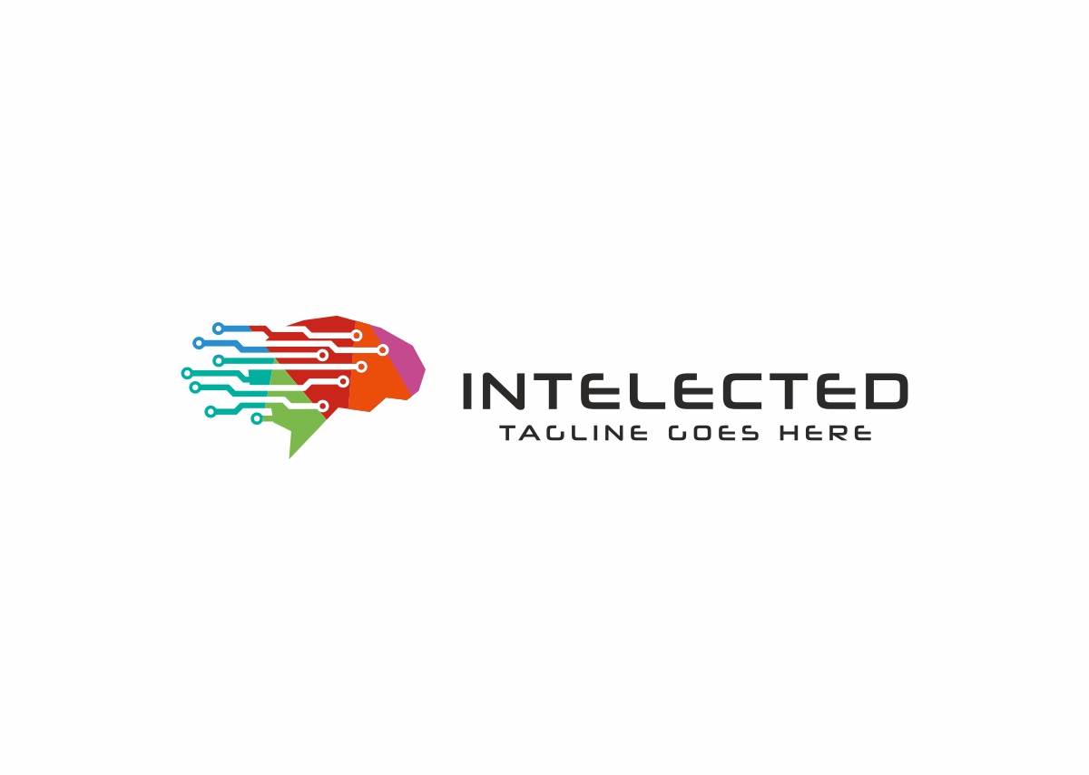 Download Шаблон логотипа "Intelected Brain Digital Logo Template" / Intelected Brain Digital Logo Template - Шаблон логотипа на тему графика colorful creative tree creativity data developer digital brain identity elegant entertainment firm geek group idea ideal intelligence internet media mobile