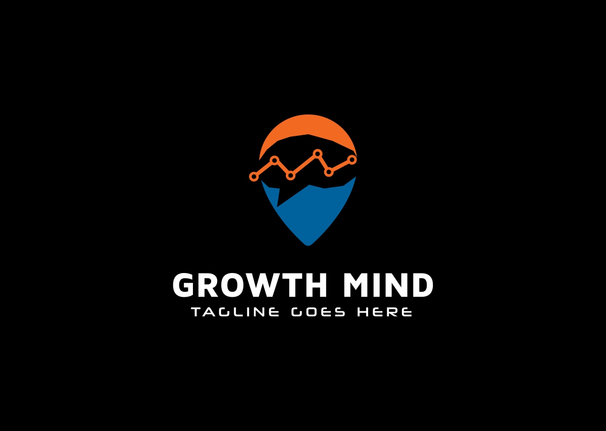 Download Шаблон логотипа "Growth Mind Logo Template" / Growth Mind Logo Template - Шаблон логотипа на тему графика abstract agency bold brain logo brand branding concept creation creative creativity data digital firm green idea identity intelligence intelligent it