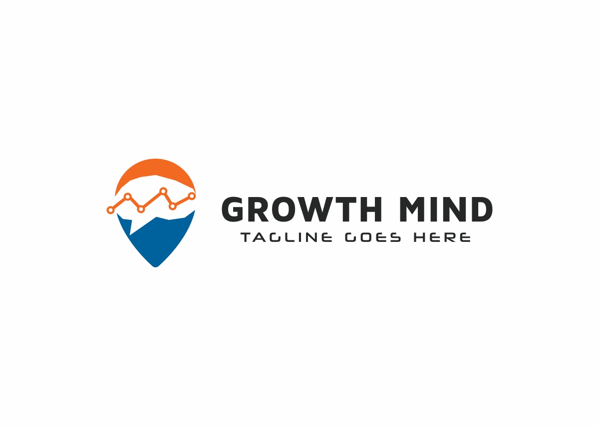Download Шаблон логотипа "Growth Mind Logo Template" / Growth Mind Logo Template - Шаблон логотипа на тему графика abstract agency bold brain logo brand branding concept creation creative creativity data digital firm green idea identity intelligence intelligent it