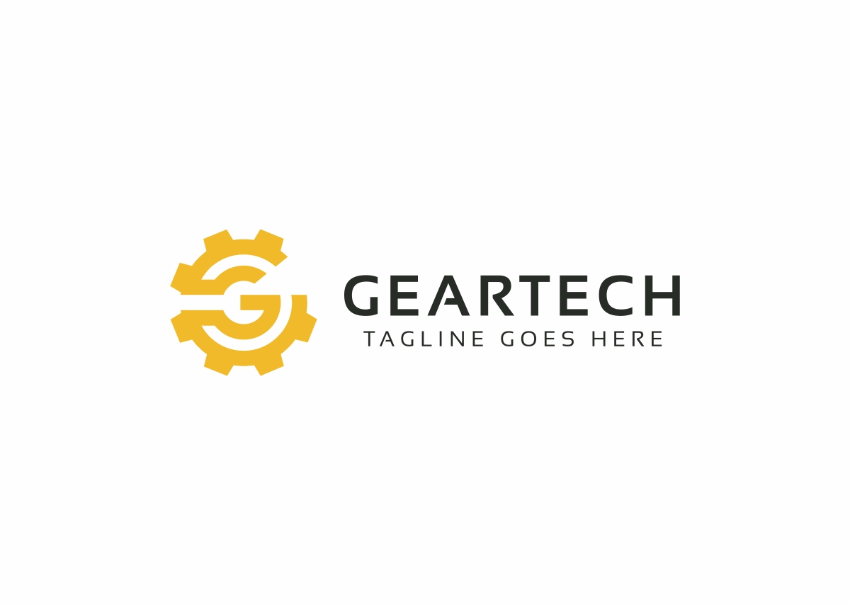Download Шаблон логотипа "Gear Tech - G Letter Logo Template" / Gear Tech - G Letter Logo Template - Шаблон логотипа на тему графика automotive logo creative car design studio energy brand entertainment gaming hosting agency industry software insurance letter g management marketing media