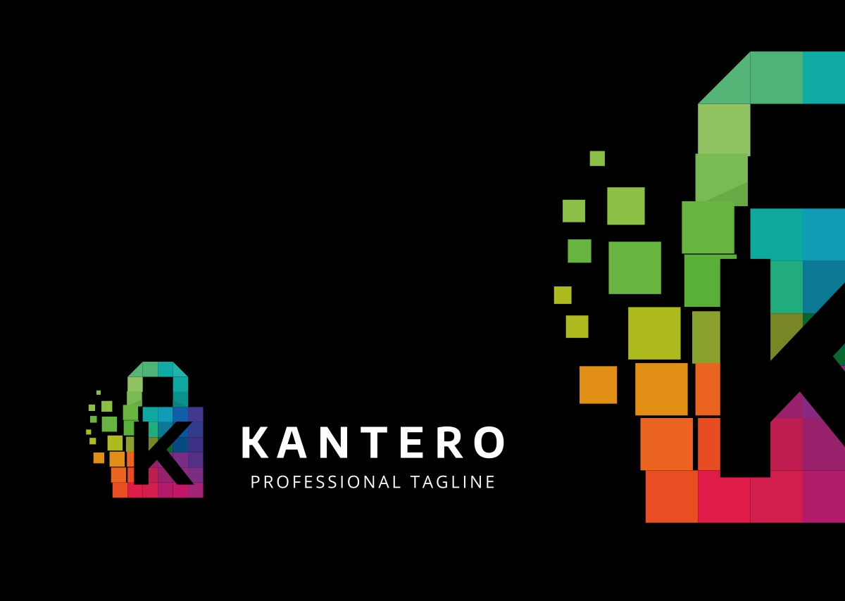Download Шаблон логотипа "Kantero Logo Template" / Kantero Logo Template - Шаблон логотипа на тему графика agency brand branding business corporate creative design designer identity k letter logo logotype photo photographer photography studio symbol unique art